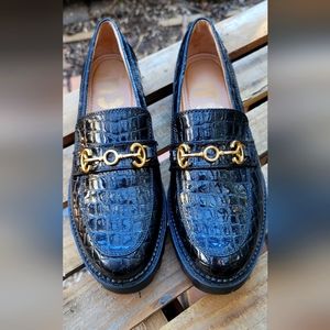 Circus brand croc skin loafers
